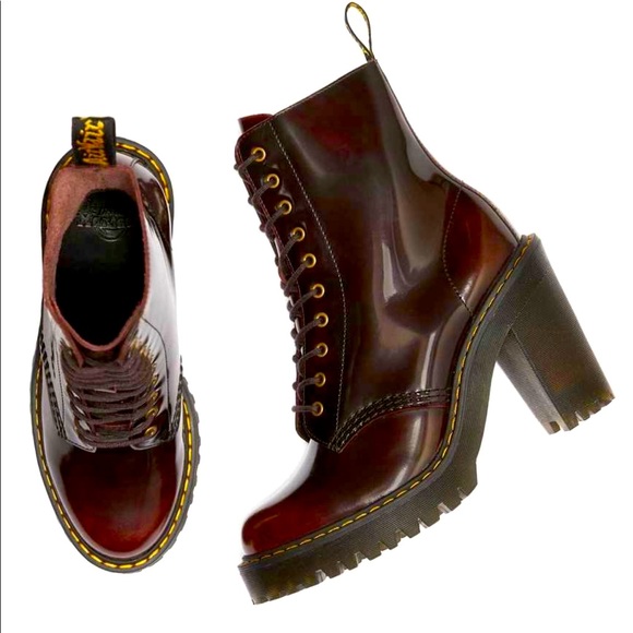 Dr Martens Cherry Red Kendra Boots 